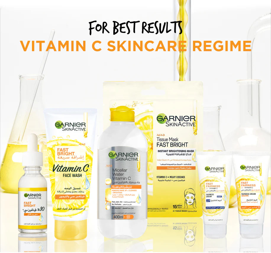 Garnier Fast Bright Vitamin C Brightening Face Wash 100ml